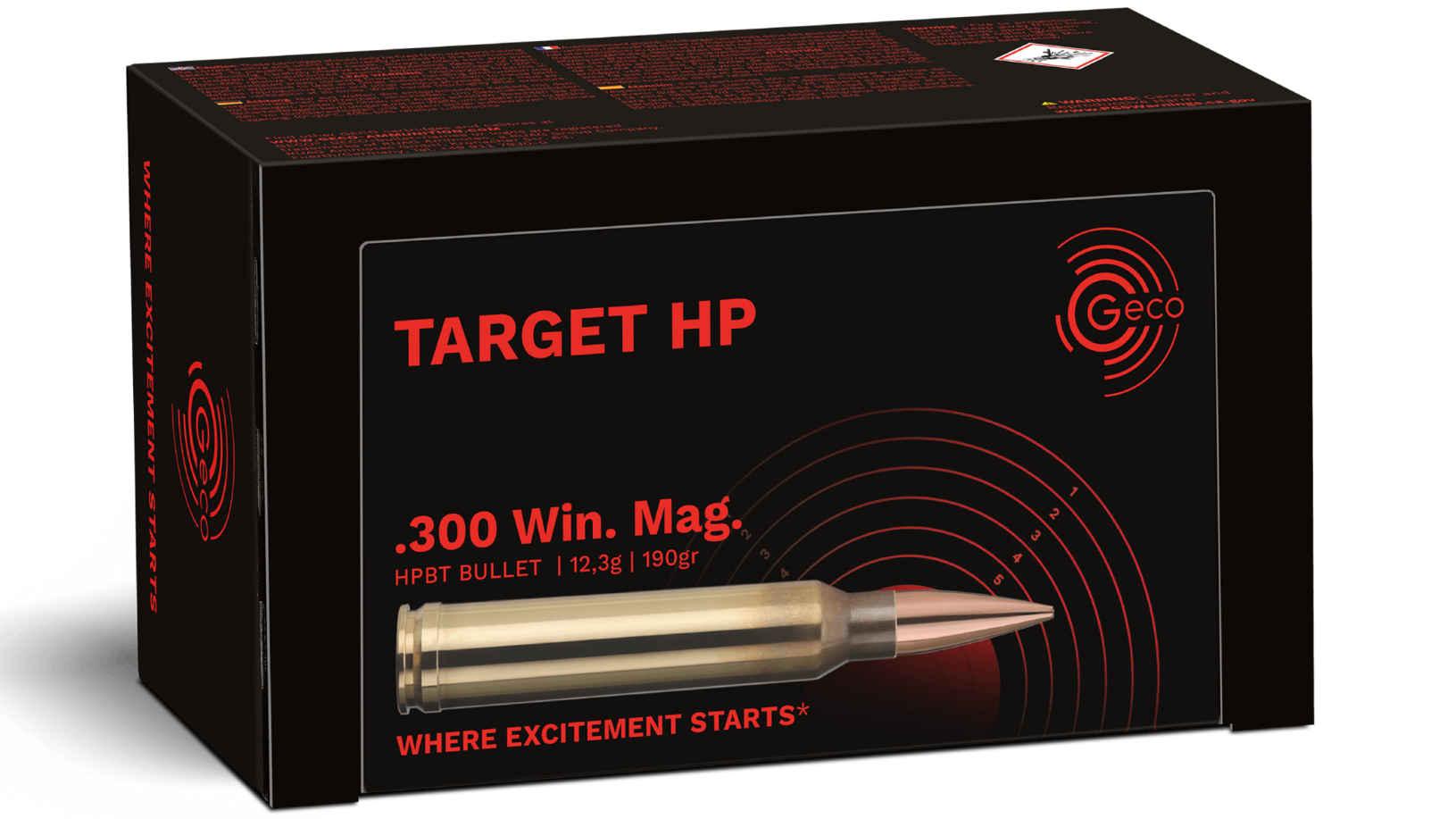 Купить Патрон для нарезного оружия GECO (.300 Win.Mag.) Target HP (190grs)(12,3г) в Алматы | Казахстан | Корган Центр