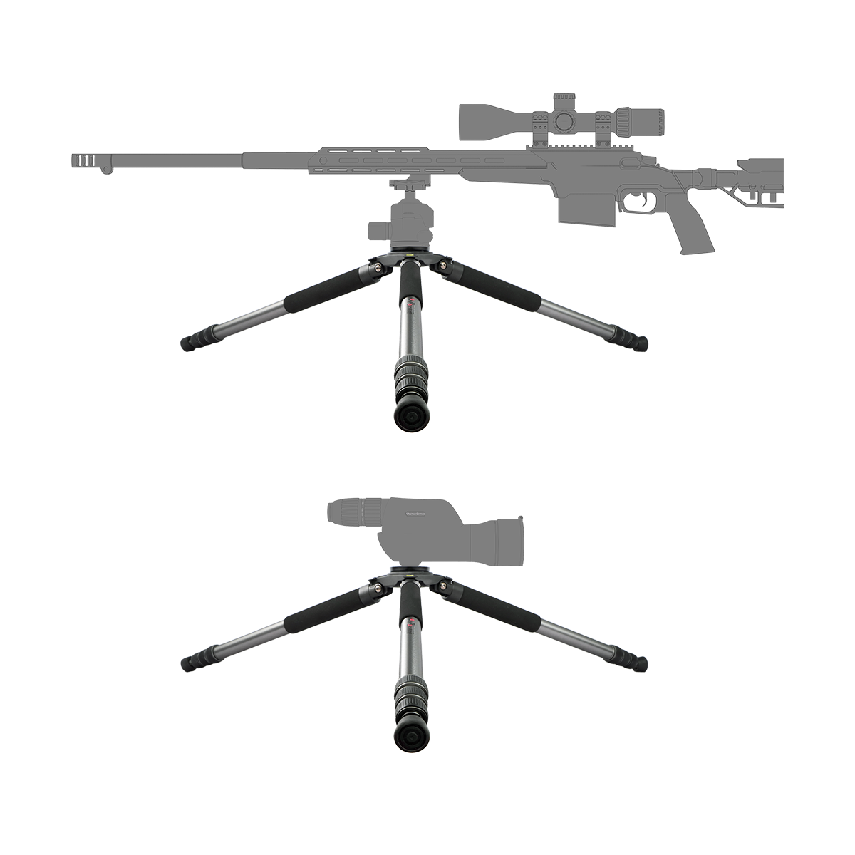 Штатив VECTOR OPTICS Мод. TAURON GROUND (трипод)(алюминий) для охоты и спортивной стрельбы в Алматы, Казахстан