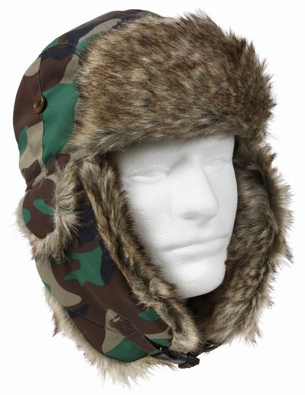 Шапка ROTHCO Мод. FUR (Woodland Camo) — головной убор для рыбалки, охоты и туризма | KORGAN.KZ