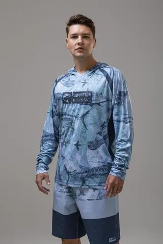 Футболка (джерси)  Remington Fishing Вreeze Вlue — одежда для охоты, рыбалки, туризма и города | KORGAN.KZ