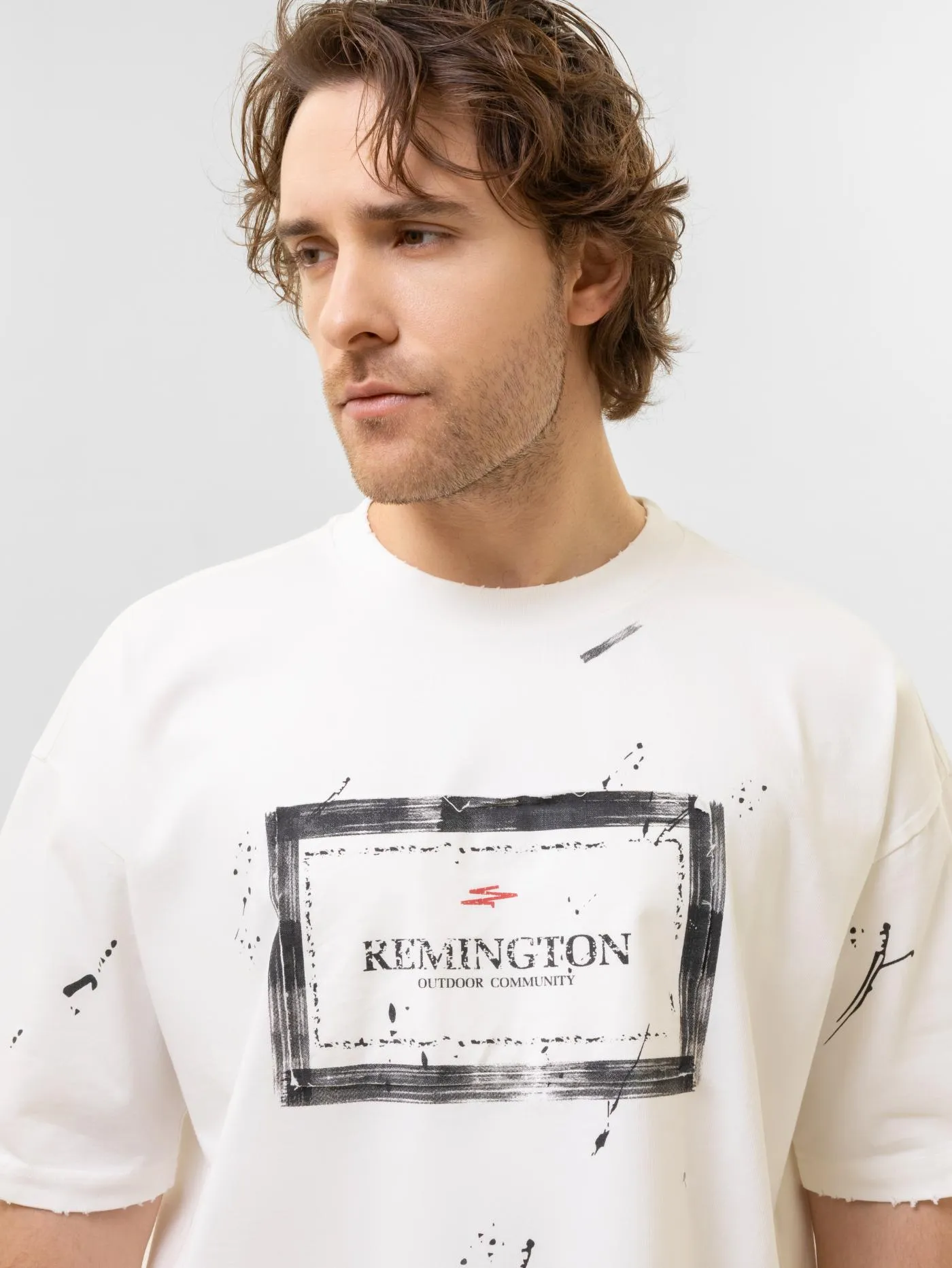 Футболка мужская Remington Abstract Impulse White — одежда для охоты, рыбалки, туризма и города | KORGAN.KZ
