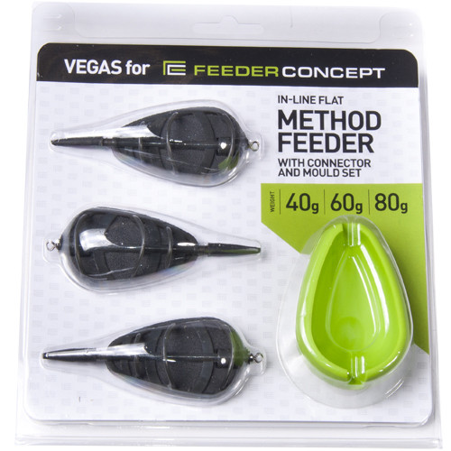 Кормушки FEEDER CONCEPT Мод. VEGAS FLAT METHOD + форма — аксессуары и снаряжение для рыбалки: коробки, держатели, инструменты | Алматы, Казахстан