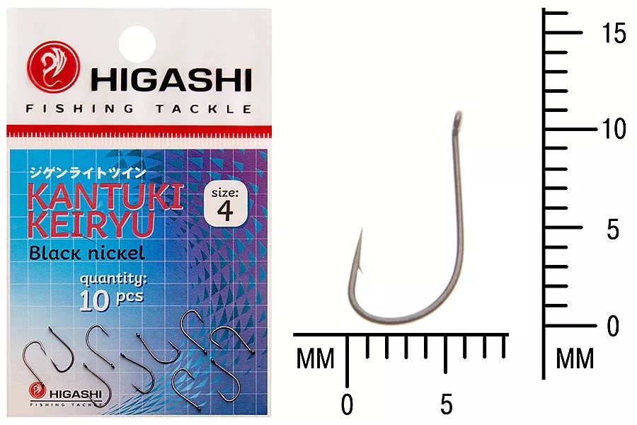 Крючки HIGASHI Мод. KANTUKI KEIRYU #4 — рыболовный крючок, снасть и аксессуары для рыбалки | Алматы, Казахстан