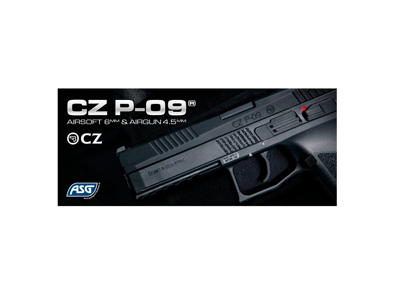  Страйкбольный пистолет ASG Мод. CZ P-09 DUTY С доставкой по Казахстану | Корган Центр | Магазин в Алматы 