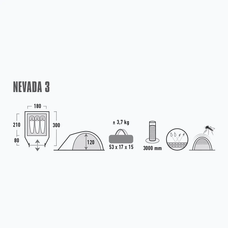 Палатка HIGH PEAK Мод. NEVADA 3.0 Купить в Алматы — магазин Korgan Center
