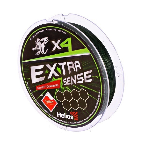 Шнур HELIOS Мод. EXTRASENSE X4 PE GREEN — рыболовная леска, снасти и аксессуары | Алматы, Казахстан
