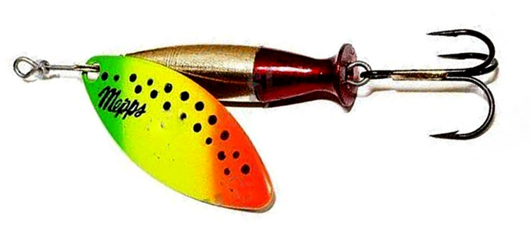 Блесна MEPPS AGLIA LONG HEAVY (tiger/gold-gold/red) — купить Вертушки в Алматы | KORGAN
