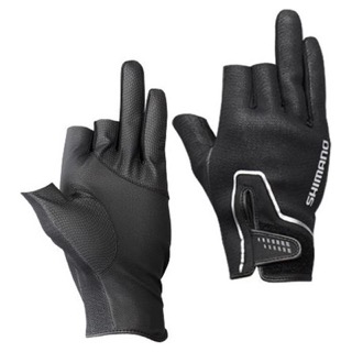 Перчатки SHIMANO Мод. PEARL FIT GLOVES 3 FINGERS CUT BLACK — рыболовные и охотничьи товары в Алматы | KORGAN.KZ