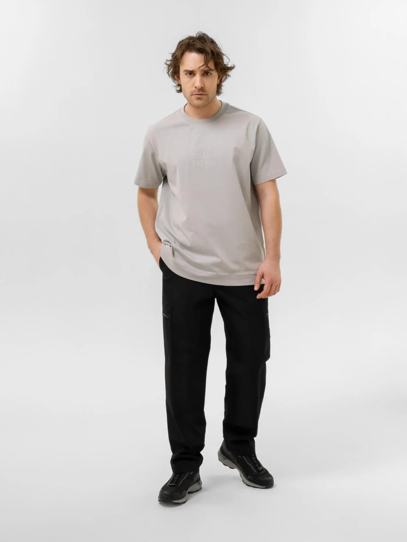 Футболка мужская Remington Casual REM Light Grey — одежда для охоты, рыбалки, туризма и города | KORGAN.KZ