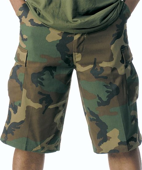 Шорты ROTHCO Мод. ULTRA FORCE XTRA-LONG FATIGUE (Woodland Camo) — брюки и шорты для охоты, рыбалки и туризма | KORGAN.KZ