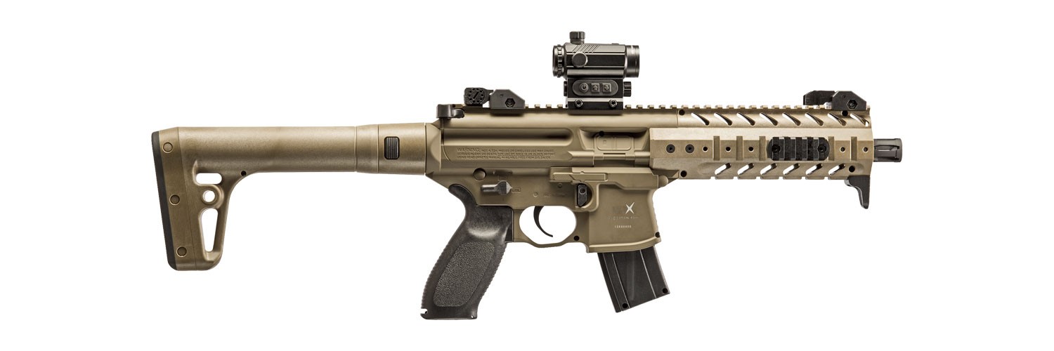 Пневматическая винтовка SIG-SAUER Мод. MPX ASP FDE c прицелом RED DOT — купить пневматическую винтовку в Алматы | Доставка по Казахстану