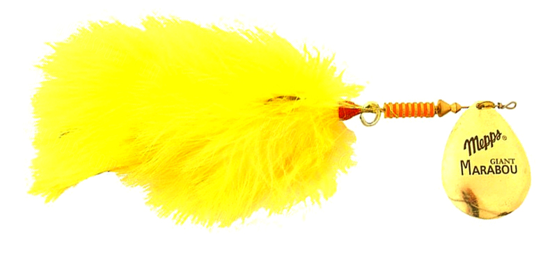Блесна MEPPS GIANT MARABOU (gold/chartreuse tail) — купить Вертушки в Алматы | KORGAN