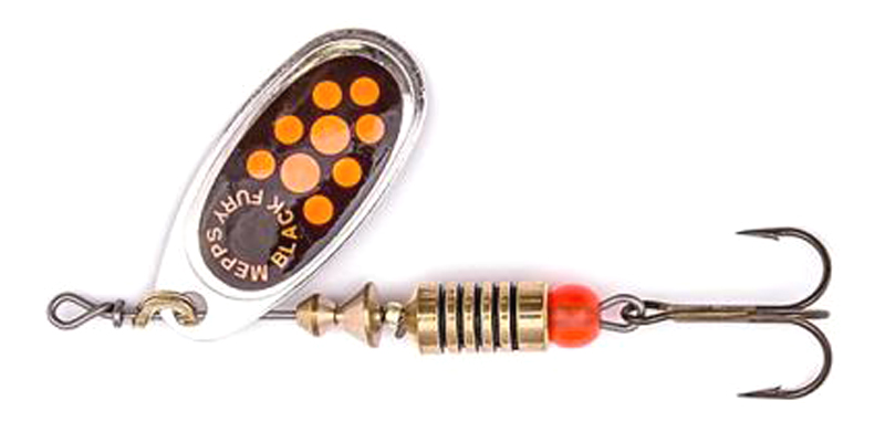 Блесна MEPPS BLACK FURY (silver orange dots) — купить Вертушки в Алматы | KORGAN