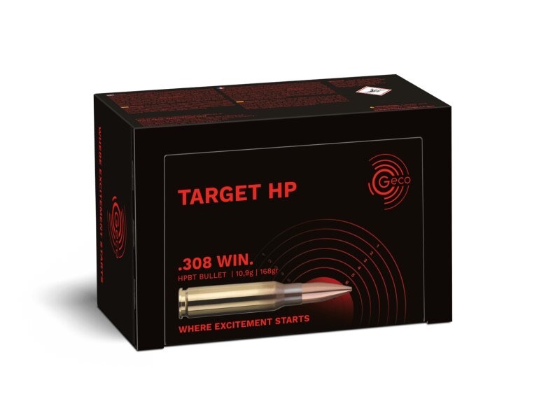 Купить Патрон для нарезного оружия GECO (.308 Win.) Target HP (168grs)(10,9г) в Алматы | Казахстан | Корган Центр