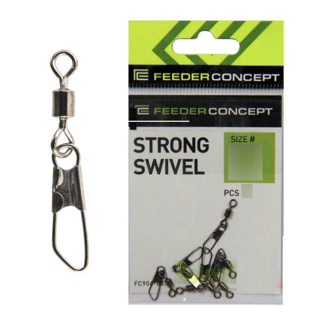 Вертлюги c застежкой FEEDER CONCEPT Мод. STRONG SWIVEL 006 — аксессуары и снаряжение для рыбалки: коробки, держатели, инструменты | Алматы, Казахстан