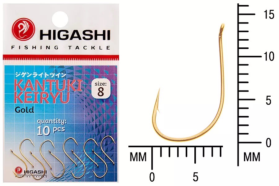Крючки HIGASHI Мод. KANTUKI KEIRYU #8 — рыболовный крючок, снасть и аксессуары для рыбалки | Алматы, Казахстан