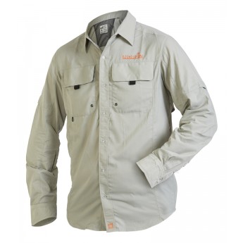 Рубашка NORFIN Мод. FOCUS SHORT SLEEVES GRAY — одежда для охоты, рыбалки, туризма и города | KORGAN.KZ