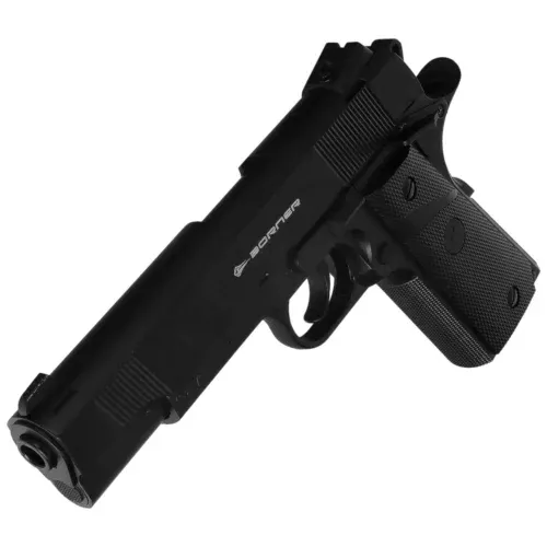 Фото Пистолет BORNER Predator Elite калибр 4,5 mm Bbs CO2/Blow Back — пневматический пистолет купить в Алматы