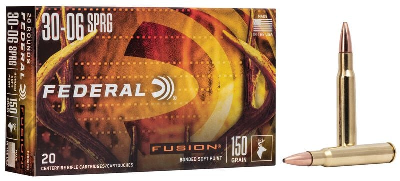 Купить Патрон для нарезного оружия FEDERAL (.30-06 Sprg.) FUSION (FSP)(150grs)(9,72г) в Алматы | Казахстан | Корган Центр