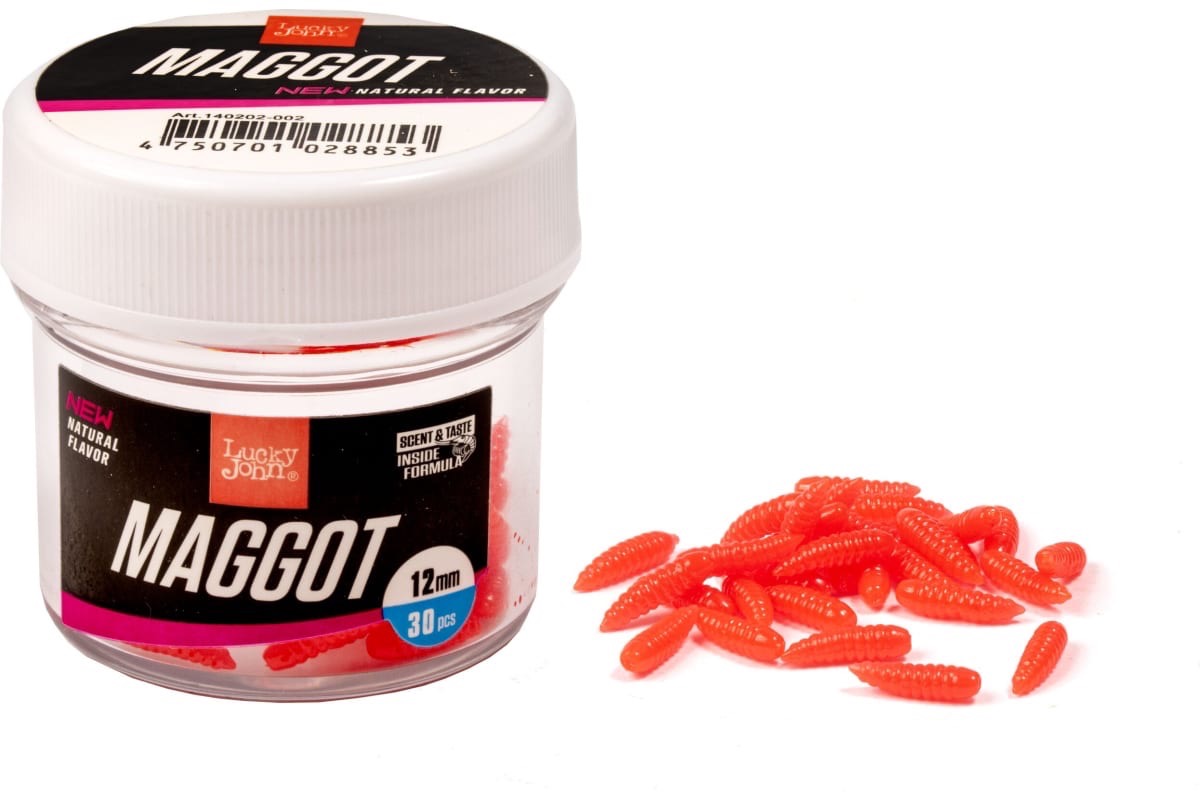 Искусственная насадка LUCKY JOHN Мод. PRO SERIES MAGGOT RED — аксессуары и снасти для зимней рыбалки, ящики, чехлы, санки | Алматы, Казахстан