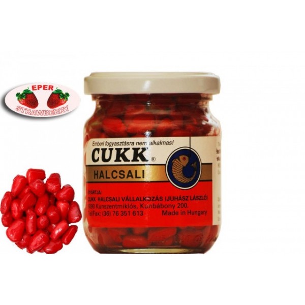 Кукуруза CUKK DELIKATES EXTRA (аромат земляничный-красная)(220мл.-125г.) — приманка, снасти и аксессуары для рыбалки | Алматы, Казахстан