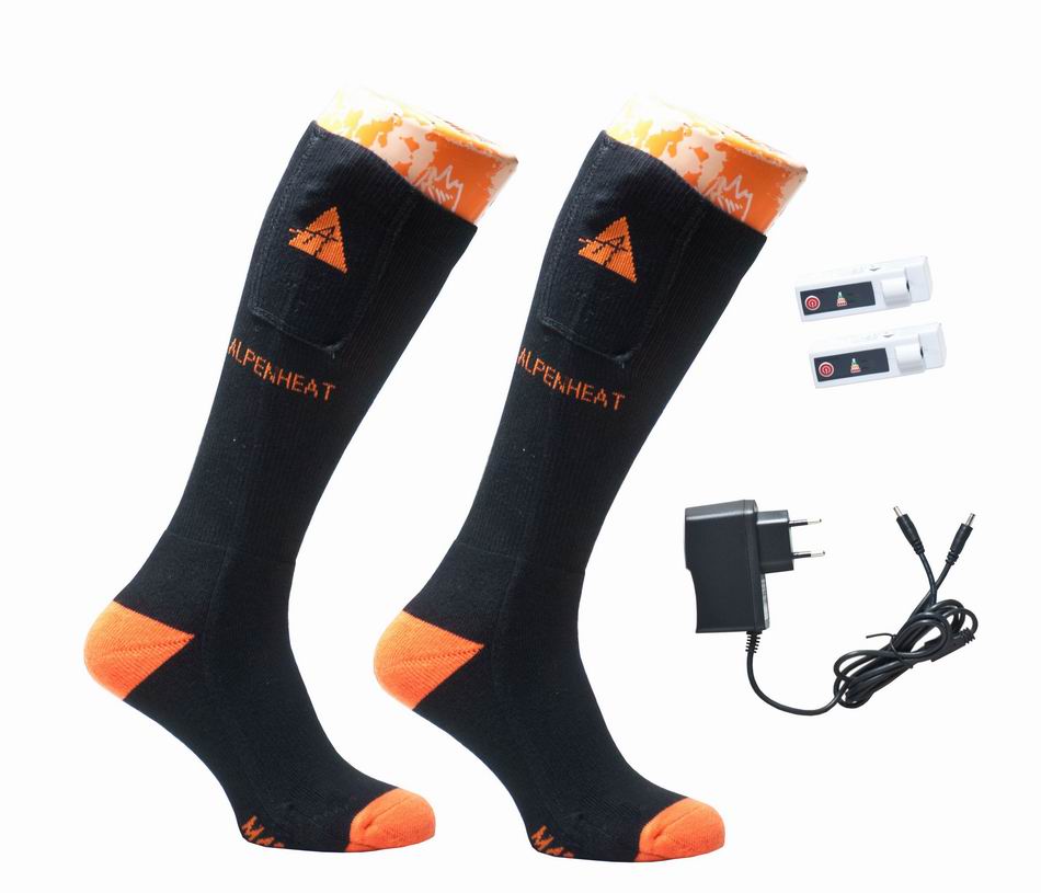 Носки ALPENHEAT с подогревом Мод. FIRE-SOCKS COTTON — одежда с подогревом для экстремальных условий | KORGAN.KZ
