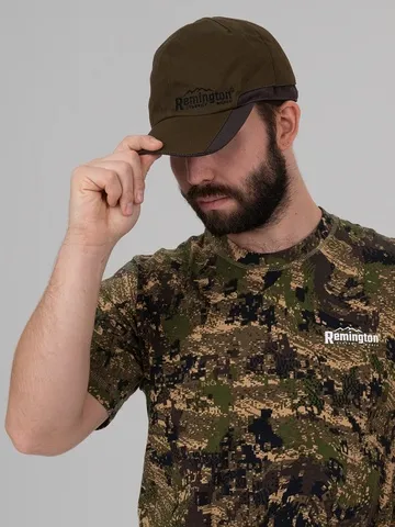 Кепка двусторонняя Remington Signal green/orange — головной убор для рыбалки, охоты и туризма | KORGAN.KZ