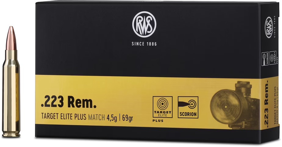 Купить Патрон для нарезного оружия RWS (.223 Rem.) Target Elite Plus (69grs)(4,5г) в Алматы | Казахстан | Корган Центр