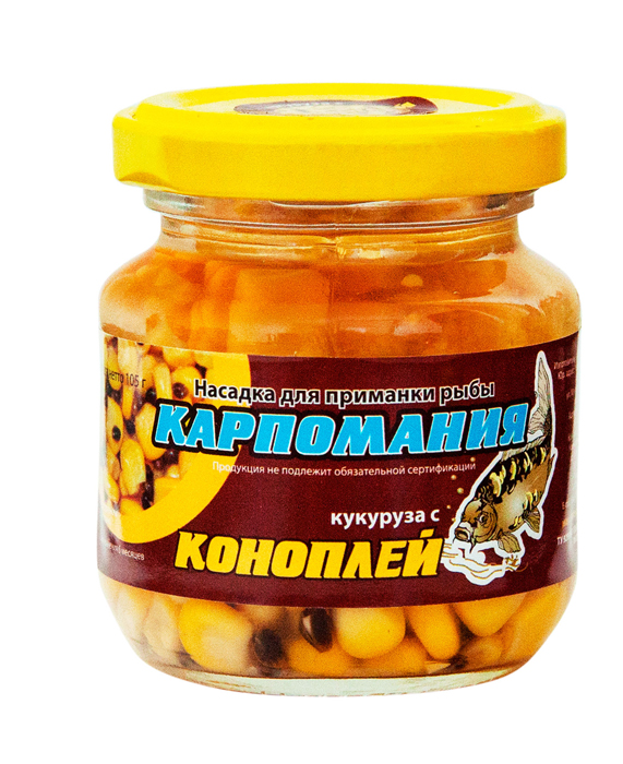 Кукуруза КАРПОМАНИЯ (мягкая)(натурал.с коноплёй)(105г.) — приманка, снасти и аксессуары для рыбалки | Алматы, Казахстан