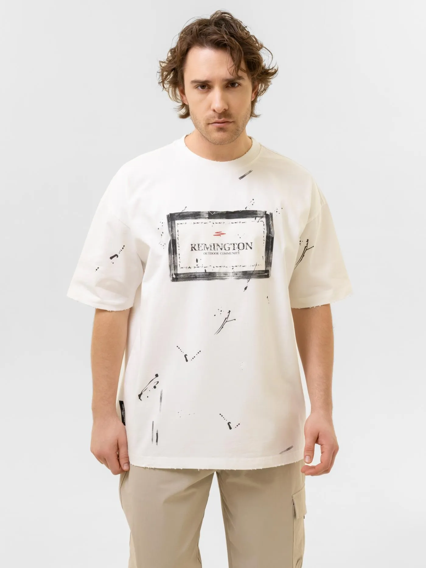 Футболка мужская Remington Abstract Impulse White — одежда для охоты, рыбалки, туризма и города | KORGAN.KZ