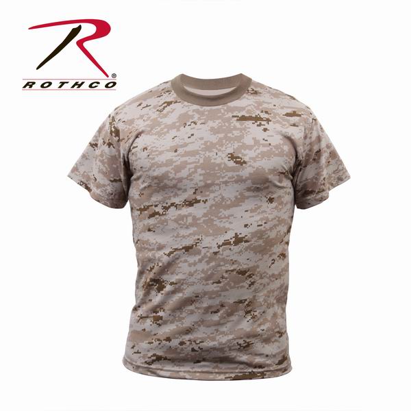 Майка ROTHCO Мод. MILITARY (короткий рукав)(poly/cotton)(Desert Digital Camo) — одежда для охоты, рыбалки, туризма и города | KORGAN.KZ