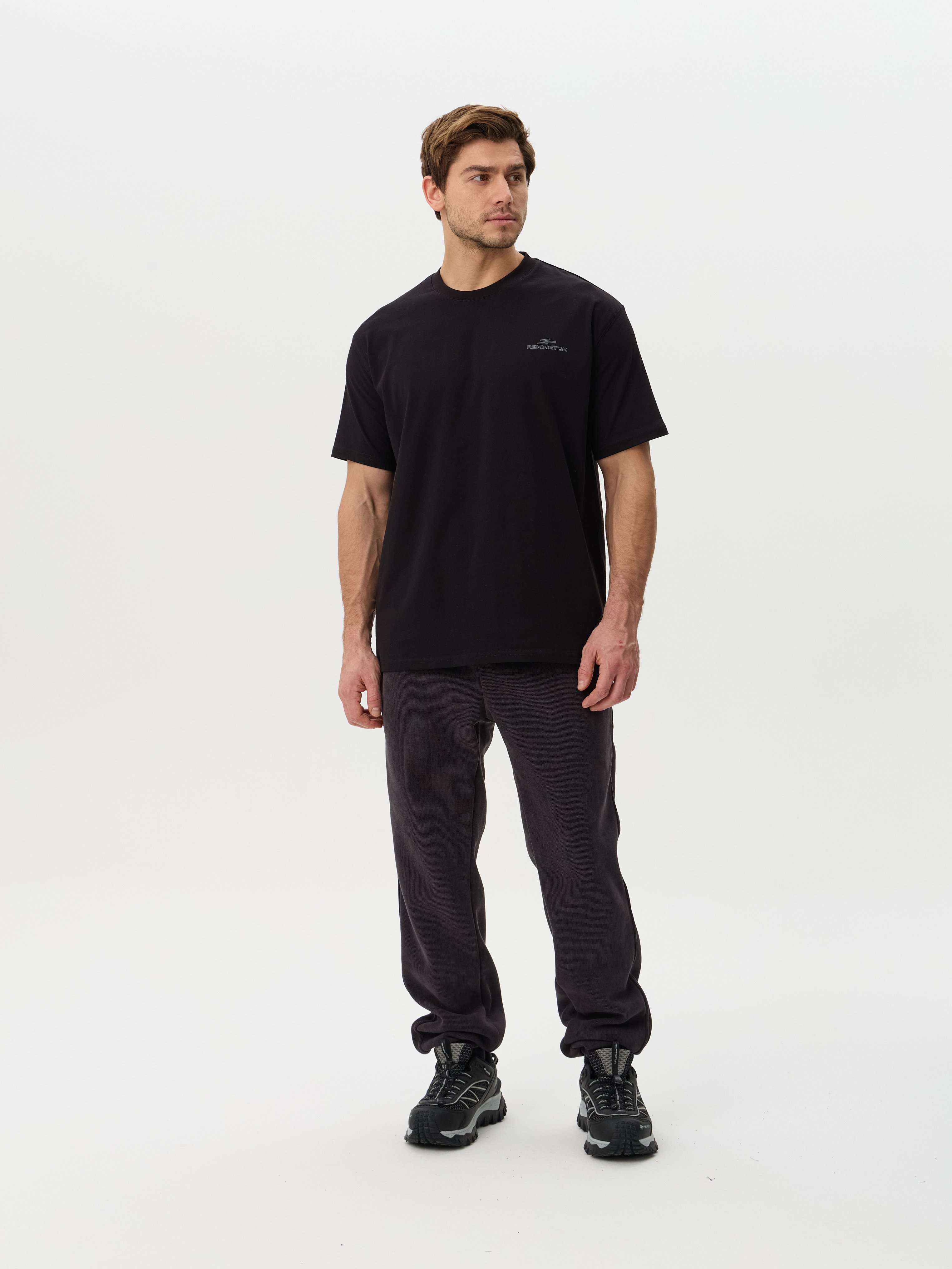 Футболка мужская Remington Casual Black — одежда для охоты, рыбалки, туризма и города | KORGAN.KZ