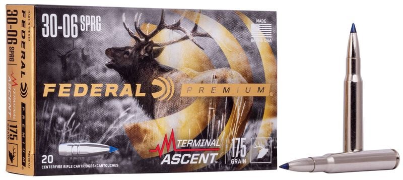 Купить Патрон для нарезного оружия FEDERAL P (.30-06 Sprg.) TERMINAL ASCENT (TA)(175grs)(11,34г) в Алматы | Казахстан | Корган Центр