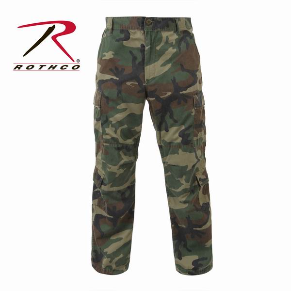 Штаны ROTHCO Мод. VINTAGE PARATROOPER (Woodland Camo) — брюки и шорты для охоты, рыбалки и туризма | KORGAN.KZ