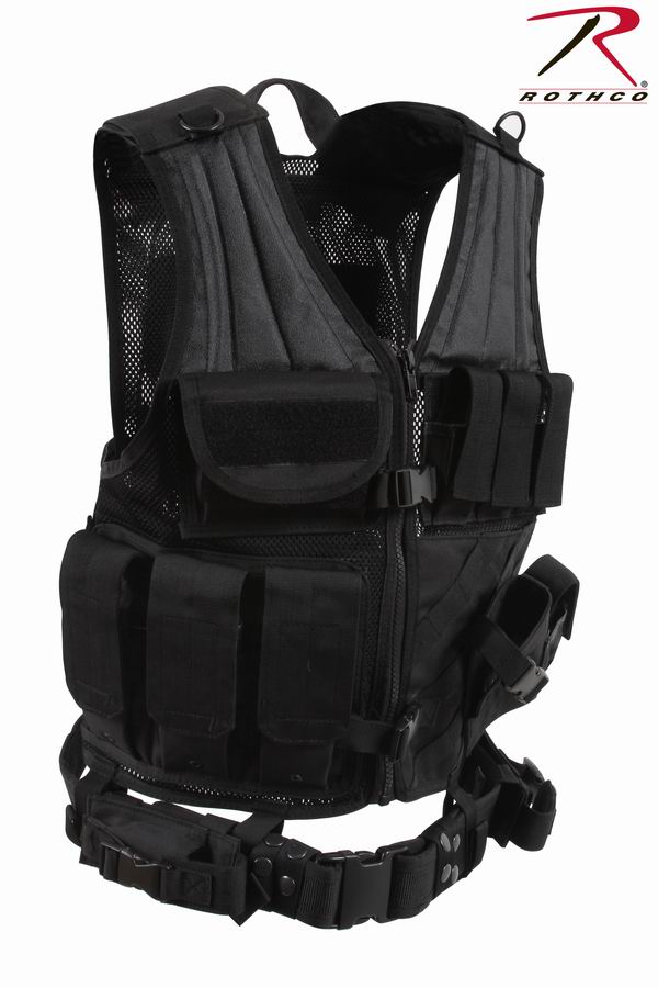 Жилет ROTHCO Мод. M.O.L.L.E. CROSS DRAW (Black) для рыбалки и охоты в Алматы, Казахстан
