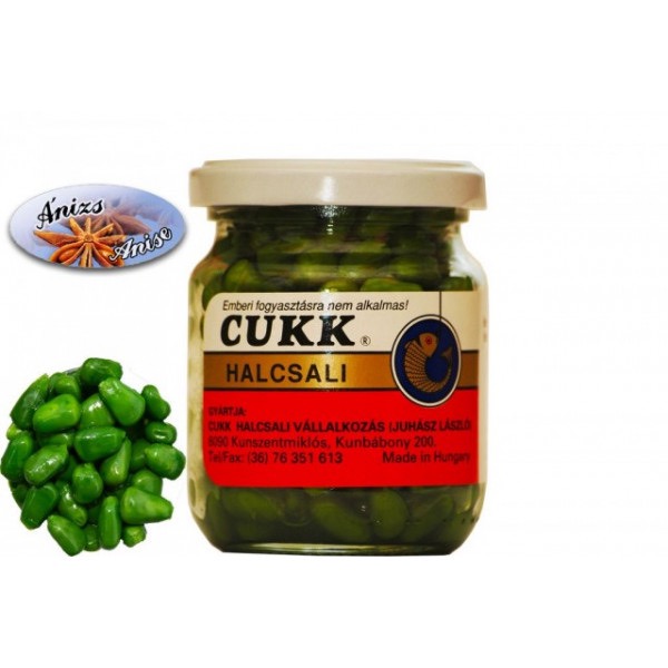 Кукуруза CUKK DELIKATES EXTRA (аромат анисовый-зеленая) (220мл.-125г.) — приманка, снасти и аксессуары для рыбалки | Алматы, Казахстан