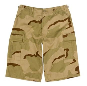 Шорты ROTHCO Мод. ULTRA FORCE XTRA-LONG FATIGUE (Tri-Color Desert Camo) — брюки и шорты для охоты, рыбалки и туризма | KORGAN.KZ