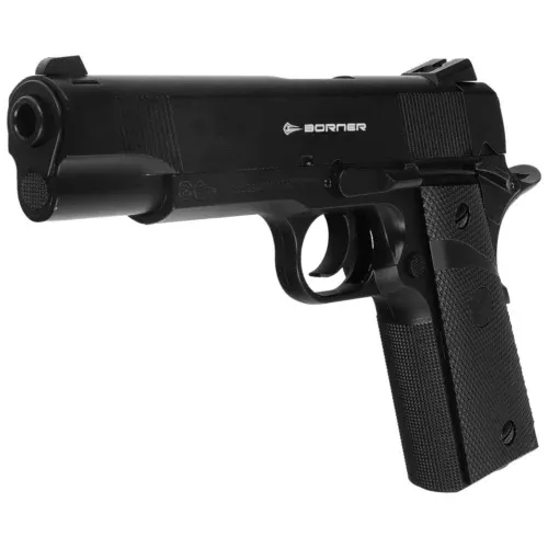 Фото Пистолет BORNER Predator Elite калибр 4,5 mm Bbs CO2/Blow Back — пневматический пистолет купить в Алматы