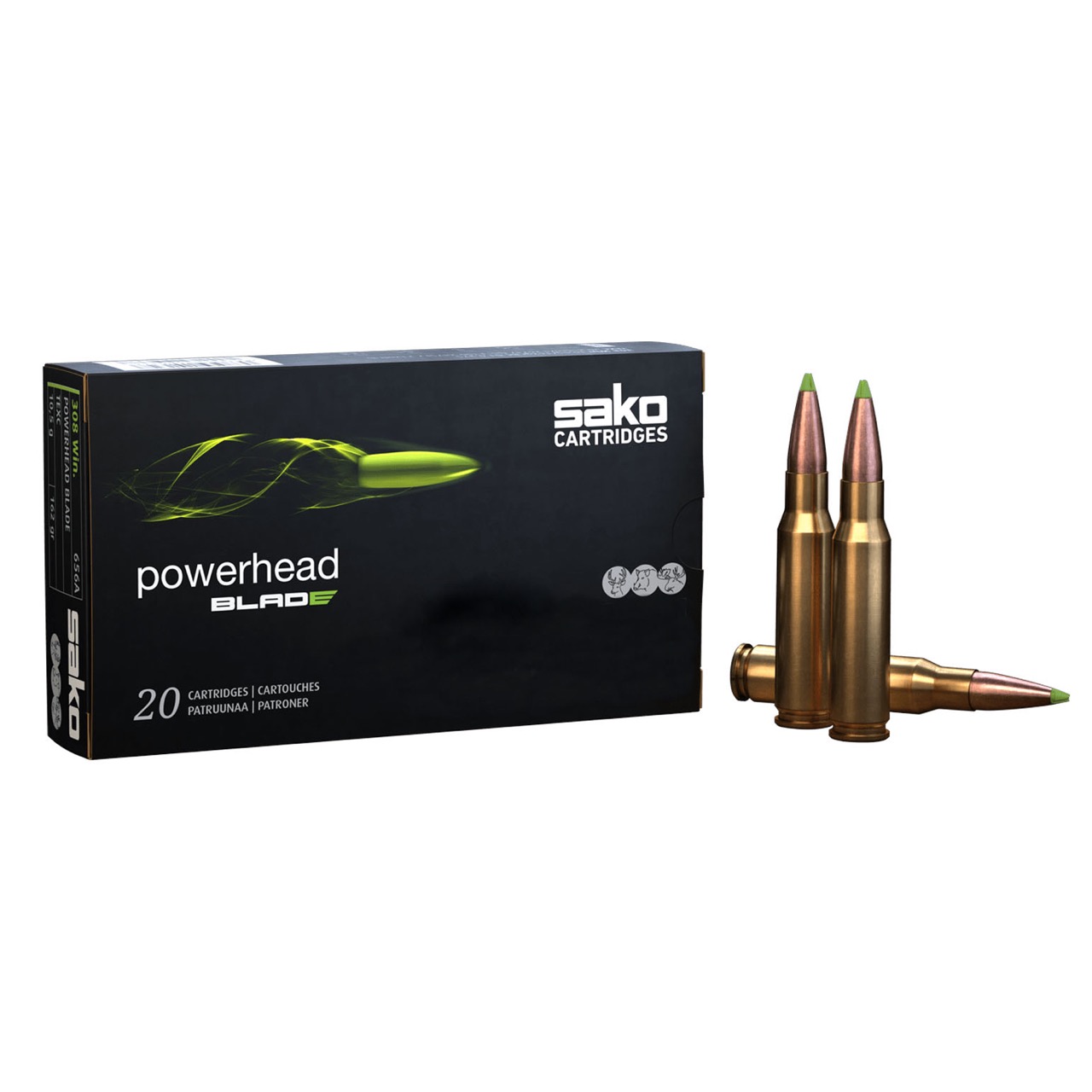 Купить Патрон для нарезного оружия SAKO (.223 Rem.) POWERHEAD BLADE (TEC-648G)(55grs)(3,56г.) в Алматы | Казахстан | Корган Центр