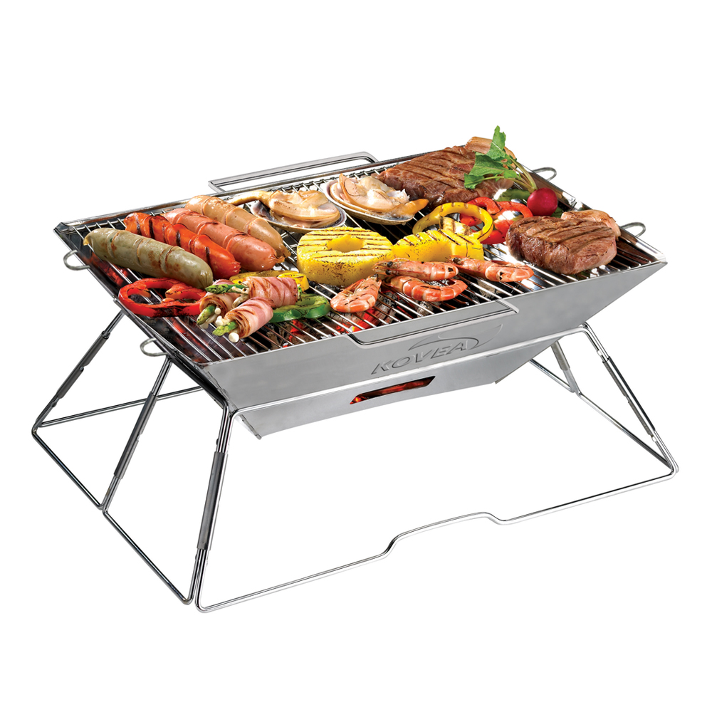Грильница KOVEA Мод. MAGIC II STAINLESS BBQ (вес-2,5кг) — портативный гриль, барбекю или мангал для отдыха на природе в Алматы