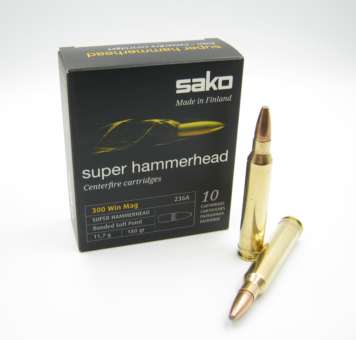 Купить Патрон для нарезного оружия SAKO (.300 Win.Mag.) HAMMERHEAD SUPER (BSP-236A)(180grs)(11,66г.) в Алматы | Казахстан | Корган Центр