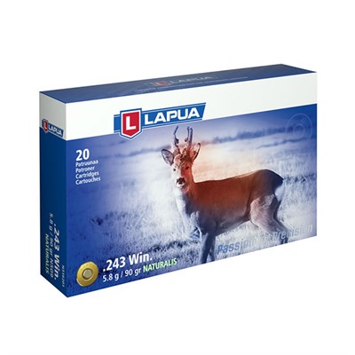 Купить Патрон для нарезного оружия LAPUA (.243 Win.) NATURALIS (N509)(90grs)(5,83г.) в Алматы | Казахстан | Корган Центр
