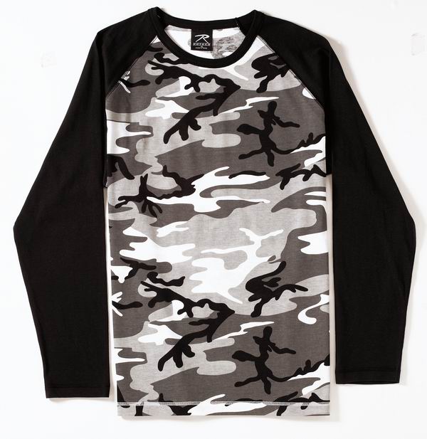 Майка ROTHCO (длинный рукав)(City Camo/Black) — одежда для охоты, рыбалки, туризма и города | KORGAN.KZ