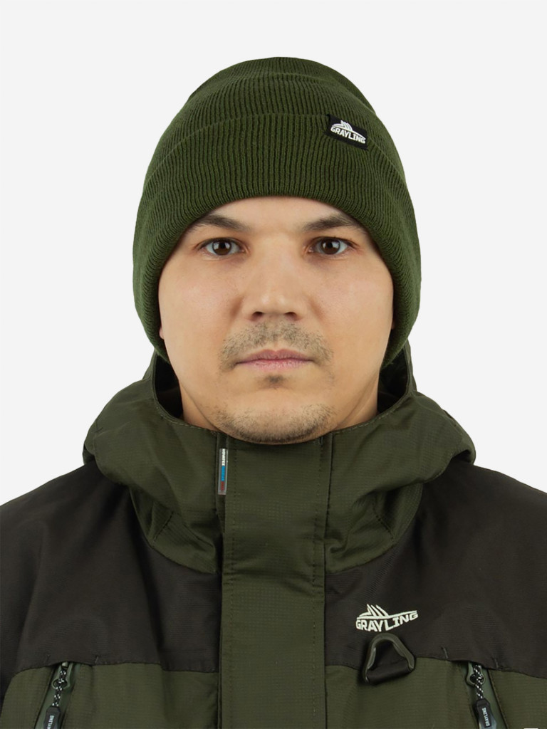 Шапка вязаная NOVATEX Selenga (Селенга)(т.к.полиакрил/флис)(хаки) one size — головной убор для рыбалки, охоты и туризма | KORGAN.KZ