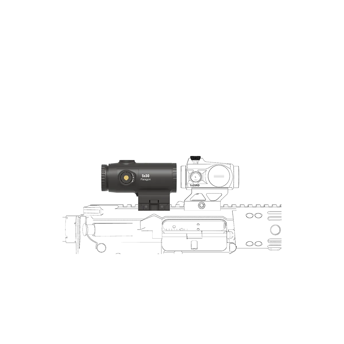 Увеличитель VECTOR OPTICS Мод. PARAGON 5x30 для охоты в Алматы, Казахстан