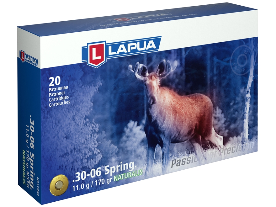 Купить Патрон для нарезного оружия LAPUA (.30-06 Sprg.) NATURALIS (N558)(170grs)(11,02г.) в Алматы | Казахстан | Корган Центр