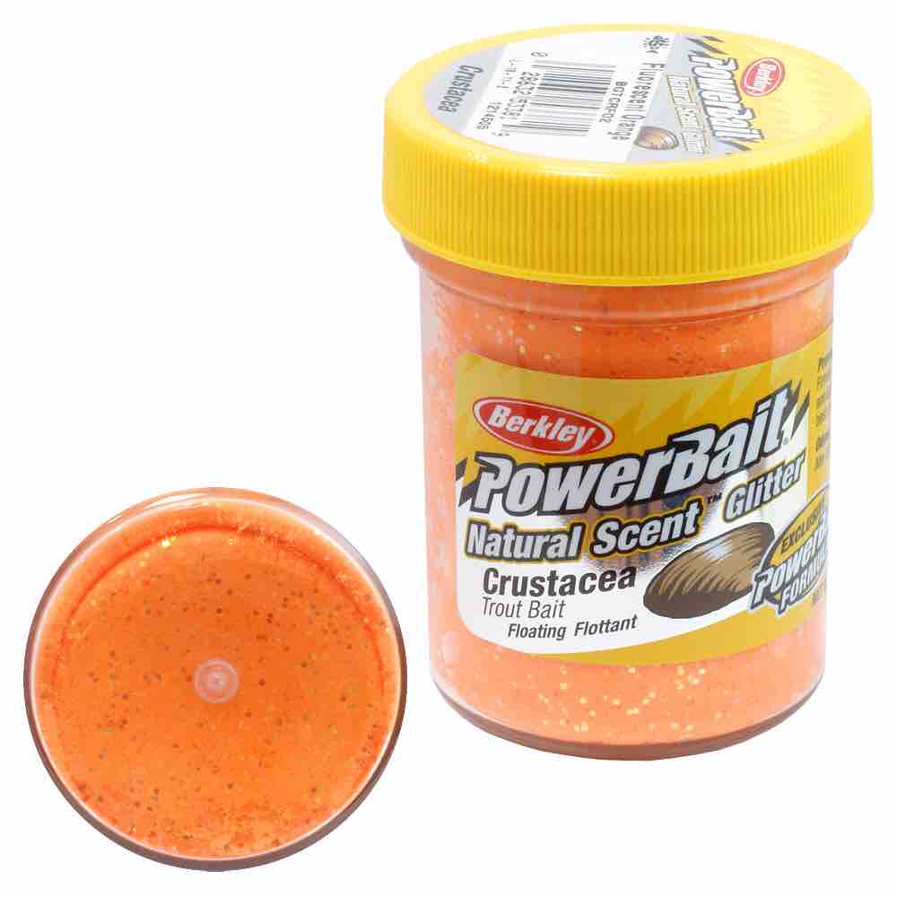 Паста BERKLEY POWERBAIT NATURAL GLITTER TROUT BAIT — приманка, снасти и аксессуары для рыбалки | Алматы, Казахстан