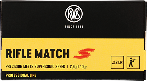 Купить Патрон для нарезного оружия RWS (.22 l.r.) Professional Rifle Match S (40grs)(2,6г) в Алматы | Казахстан | Корган Центр