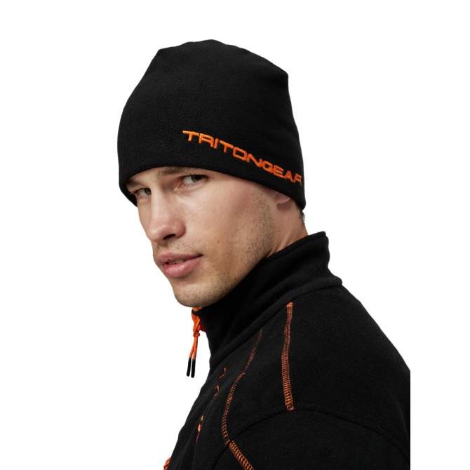 Шапка TRITON "Fleece" (тк.флис 270гр)(черный) — головной убор для рыбалки, охоты и туризма | KORGAN.KZ