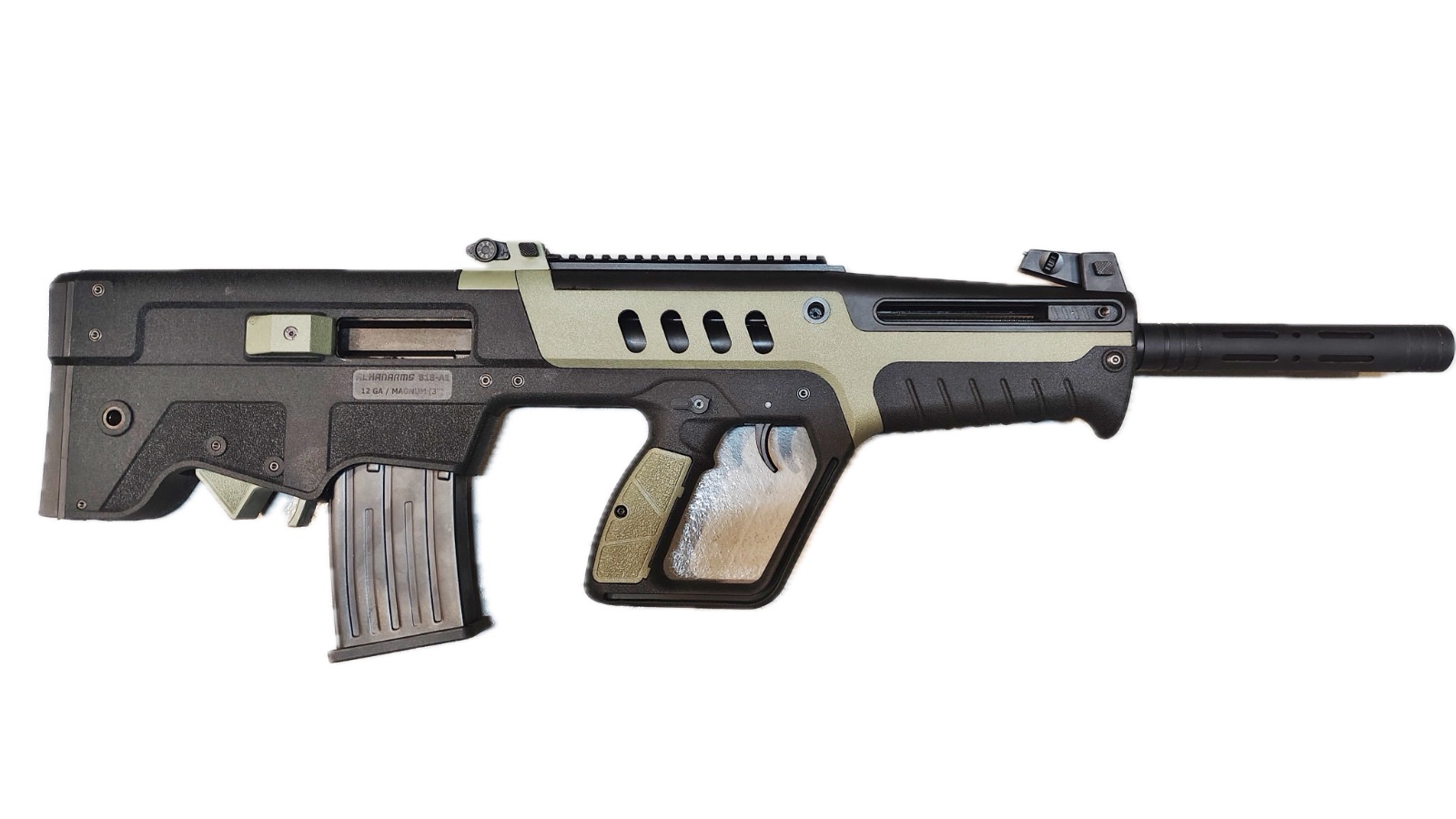 Гладкоствольное ружье REC ARMS Moд. KOMBAT 818 BLACK/GREEN  (полуавтоматическое) калибра 12/76 — детальное фото